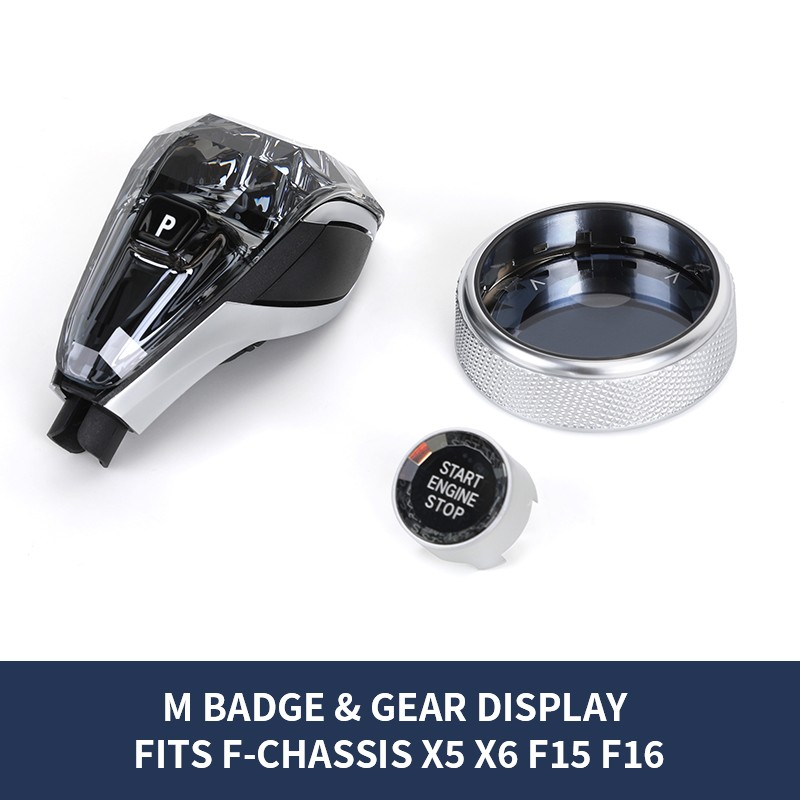 Với Gear Display Crystal Gear Shift Knob cho BMW F Series X5 F15 X6 F16